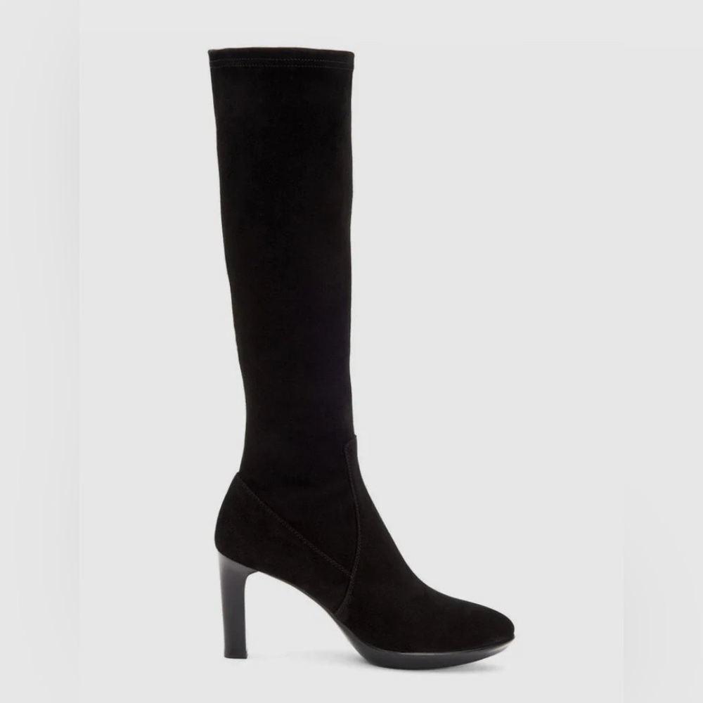 Aquatalia Black Suede Heeled Boots